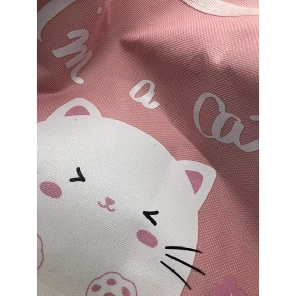 Multi-Pocket Hanging Book Bag Pink - Picture 7 of 8